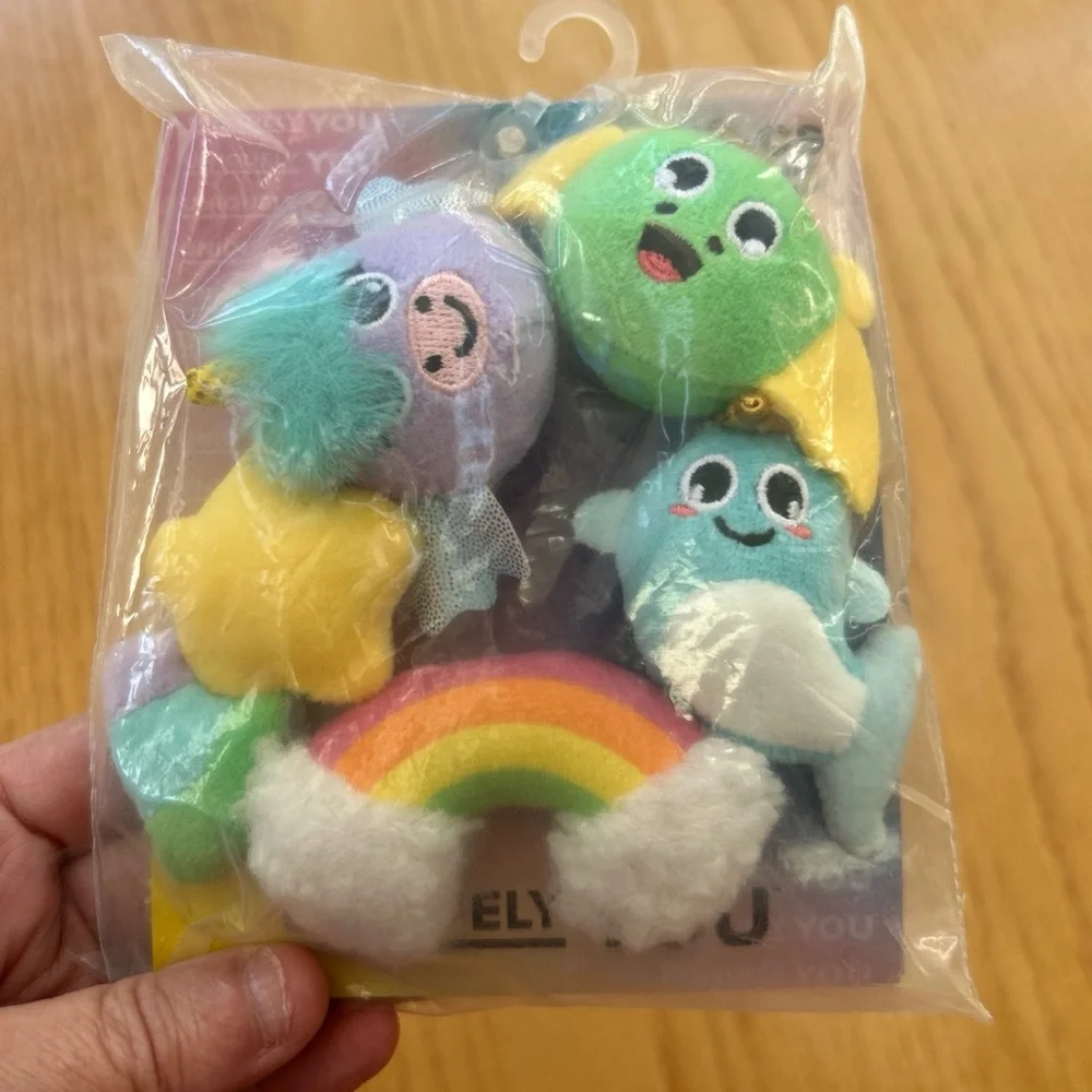 NEW Crocs Jibbitz Magical Plush Friends Charms 5 Pack Unicorn Narwhal Dragon